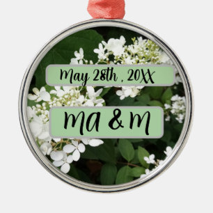 Engagement Favours Hydrangea Photo Metal Ornament