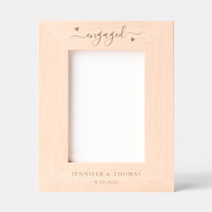 Engagement Gift Newly Engaged Couple Engraved Etched Frames