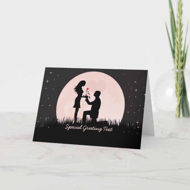 Engagement  Greeting Card (Front)