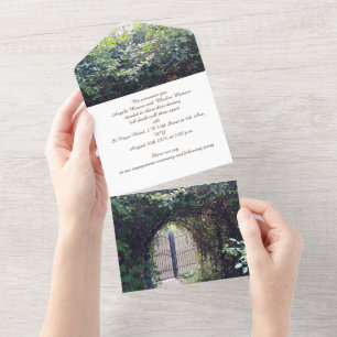 Engagement Invitation Gate Garden 