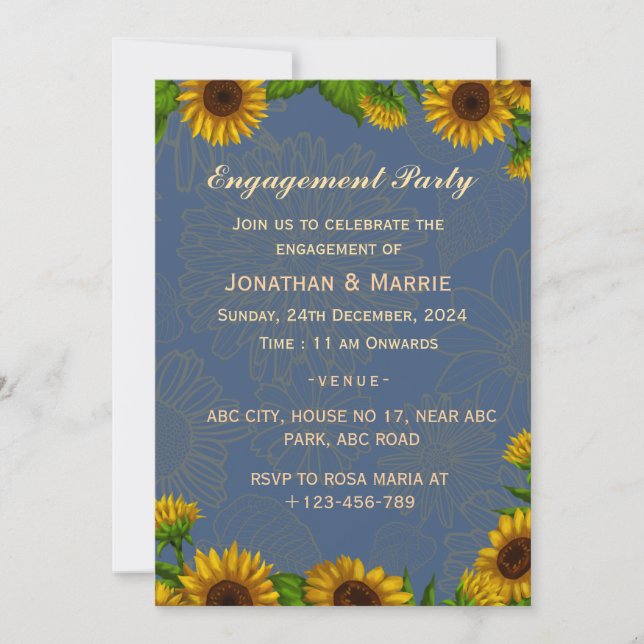 Engagement Invitations  (Front)