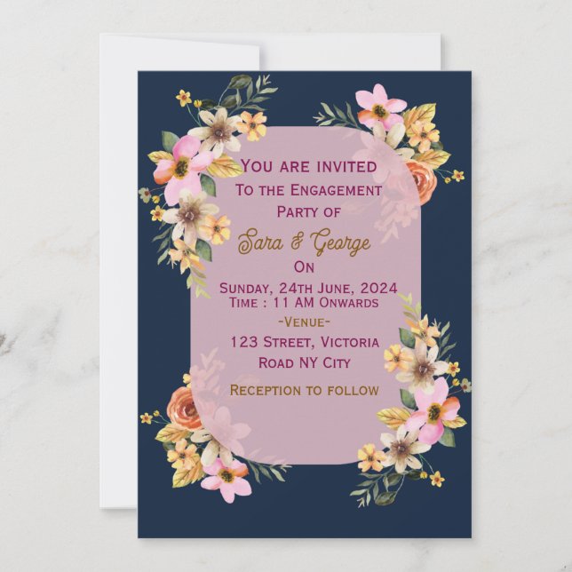 Engagement Invitations  (Front)