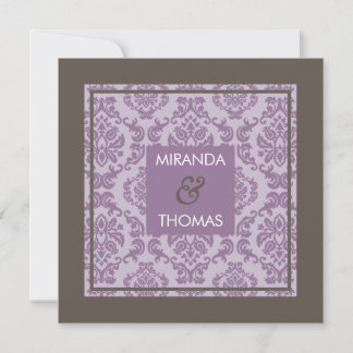 ENGAGEMENT INVITATIONS :: damask colours 7