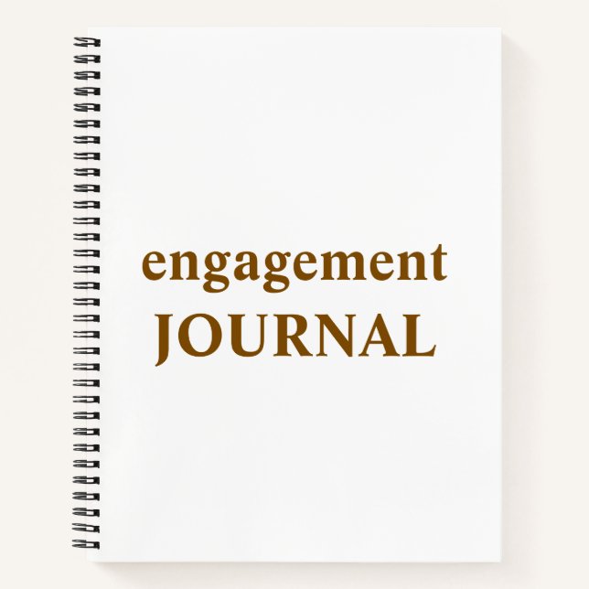 Engagement Journal and Memory Book | Engagement Gi (Front)