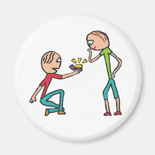 Engagement Marriage Proposal Magnet