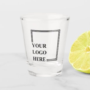 Engagement Modern Unique Custom Birthday Logo Logo Shot Glass