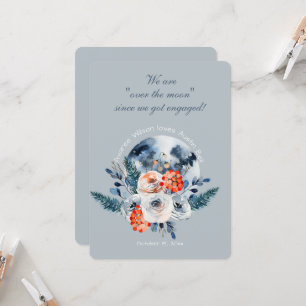 Engagement Over the Moon   Card
