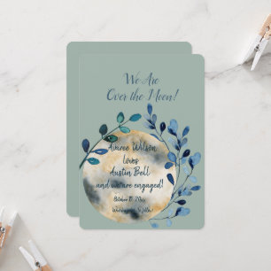 Engagement Over the Moon Card