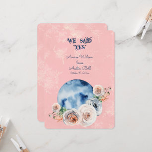 Engagement Over the Moon We Said "Yes" Card