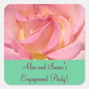 Engagement Party announcement Invitations stickers