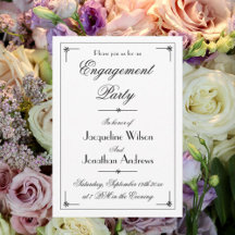 Engagement Party Chic Elegant Personalised Party