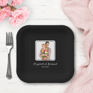 Engagement Party Custom Photo Paper Plate