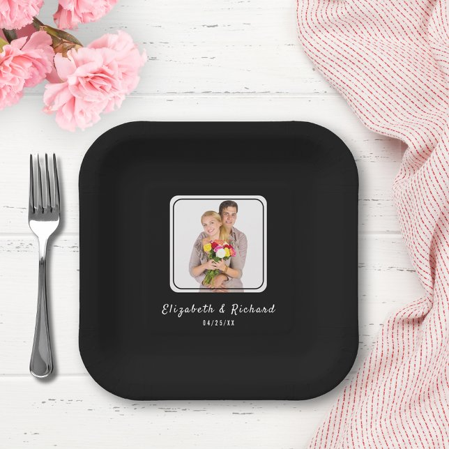 Engagement Party Custom Photo Paper Plate (Creator Uploaded)