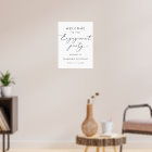 Engagement Party Elegant Calligraphy welcome
