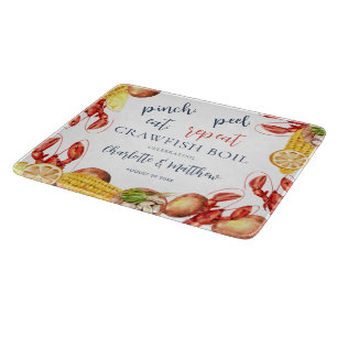 Engagement Party Family Crawfish Boil Cutting Board