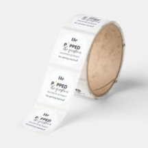 Engagement party favour, he popped the question