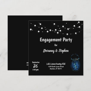 Engagement Party Firefly Lights Custom Invitation