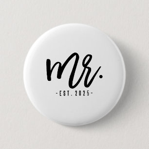 Engagement Party Husband And Wife Matching Couple  6 Cm Round Badge