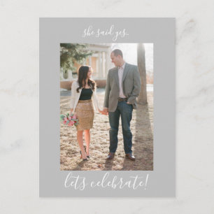 Engagement Party Invitation Photo Postcard