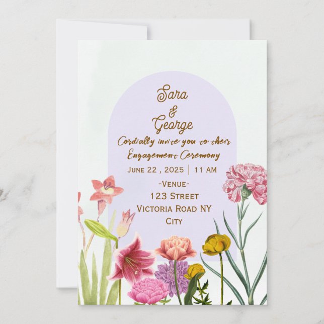 Engagement Party Invitations  (Front)