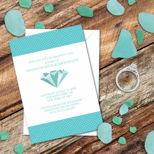 Engagement Party Invitations (Teal)