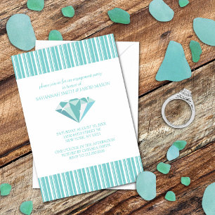 Engagement Party Invitations (Teal)