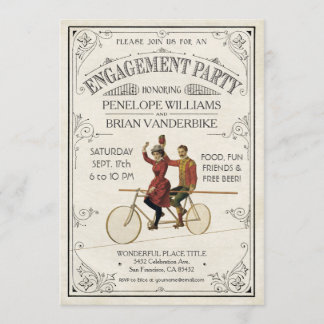 Engagement Party Invitations | Vintage Antique
