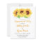 Engagement Party Invite Yellow Sunflower
