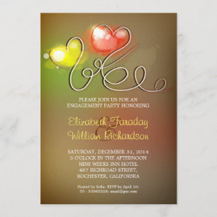 engagement party modern invitation