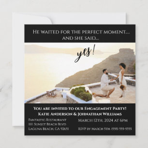 Engagement Party-Photo-Greece Backdrop- Invitation