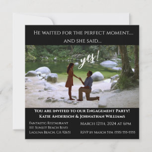 Engagement Party-Photo-Scenic Greenery- Backdrop- Invitation
