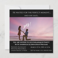 Engagement Party-Photo-Sunset Beach Backdrop-