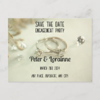 Engagement Party - save the date. Editable