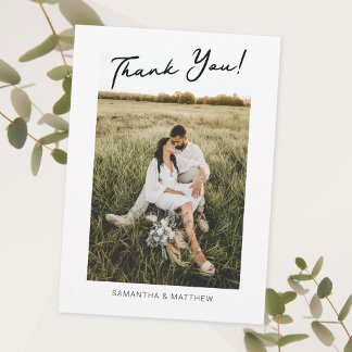 Engagement Party Thank You Card with Photo