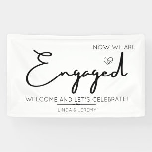 Engagement party welcome banner