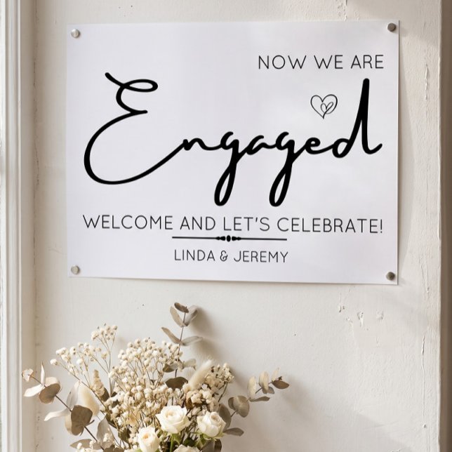 Engagement party welcome sign (Creator Uploaded)