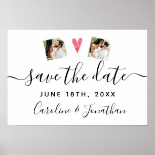 Engagement Photo Prop Sign For Save the Date