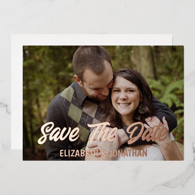 Engagement Photo Save The Date (Front/Back)