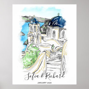 Engagement, proposal, anniversary couple gift post poster