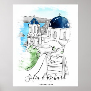 Engagement, proposal, anniversary couple gift post poster