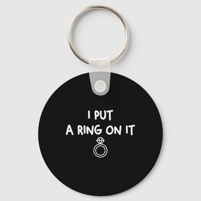 Engagement Proposal Boyfriend To Fiance Future Hus Key Ring (Front)