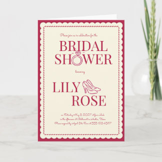 Engagement Ring Bridal Shower Invitation