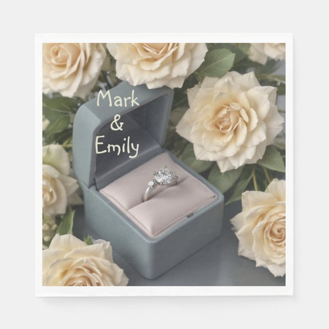 Engagement Ring Napkin (Front)