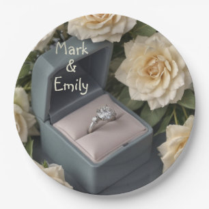 Engagement Ring Paper Plate