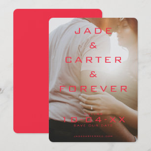 Engagement Ring Save the Date Card