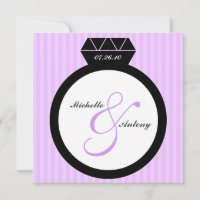 Engagement Ring Save the Date Invitations