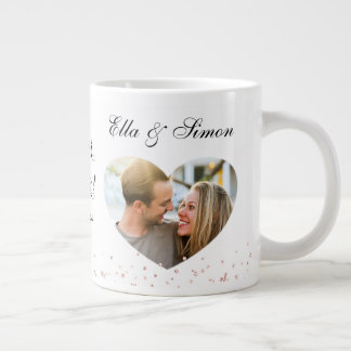 Engagement Script Elegant Large Coffee Mug