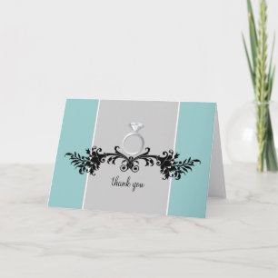 Engagement Shower Thank You Cards {Teal}