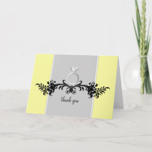 Engagement Shower Thank You Cards {Yellow}