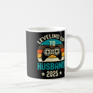 Engagement Tee For Gamer Groom Levelling Up To Hus Coffee Mug